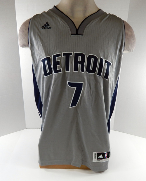 2016 Men Detroit Pistons Stanley Johnson #7 Swingman Grey Jersey Adidas NWT L 1