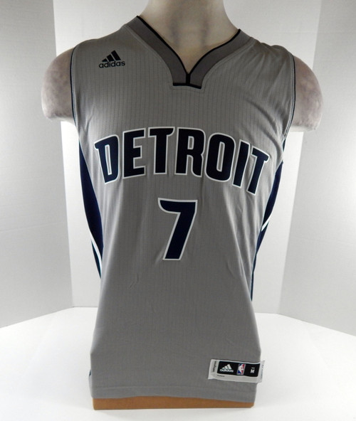 2016 Men Detroit Pistons Stanley Johnson #7 Swingman Grey Jersey Adidas NWT M 8
