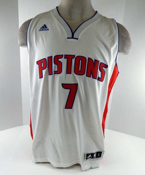 2016 Men Detroit Pistons Stanley Johnson #7 Swingman White Jersey Adidas NWT L 1