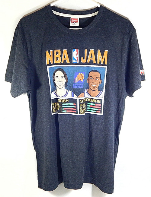 Phoenix Suns NBA Jam Nash Stoudemire Homage Tee Shirt T-Shirt Heather New M