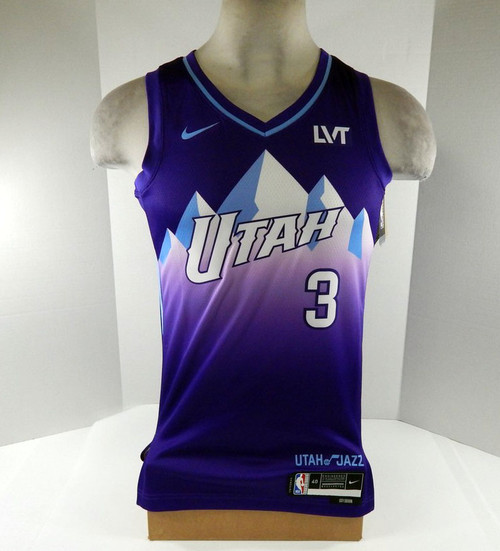2024-25 Men Utah Jazz Keyonte George #3 Swingman Purple Jersey City Nike NWT S 8