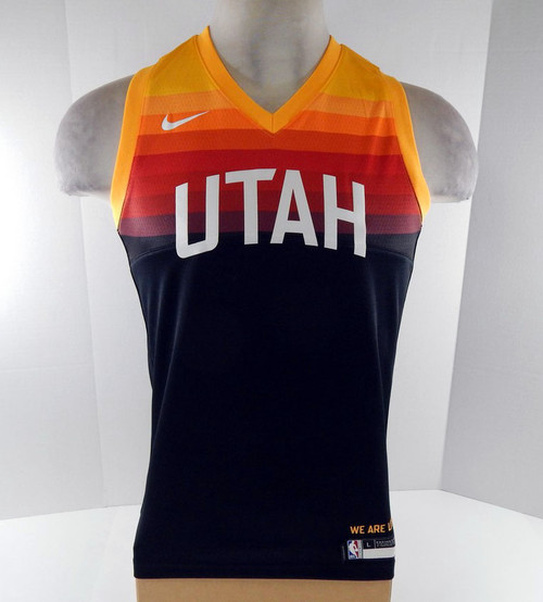 2021-22 Youth Utah Jazz Swingman Navy Jersey City Nike NWT L 30S