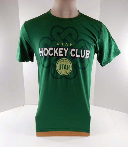 2024 Men Utah Hockey Mammoth Green Shirt St Patricks Day Logo Athletic NWT M 7