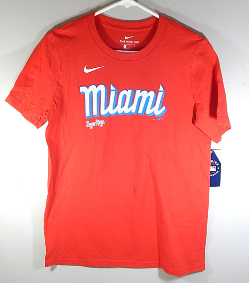 Jazz Chisholm Jr. #2 Miami Marlins The Nike Tee Shirt T-Shirt New Red  Youth XL