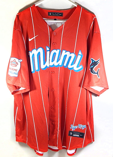 Luis Arraez #3 Miami Marlins Sugar Kings Nike Engineered Jersey New Red XXL
