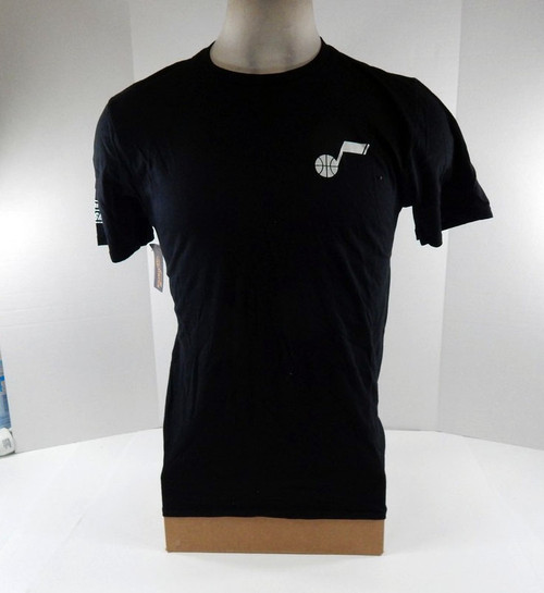 Mens Utah Jazz Authentic Black T-Shirt FTF NWT M 57S