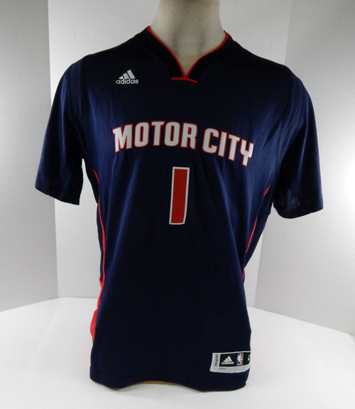 2015 Men Detroit Pistons Reggie Jackson #1 Swingman Navy Jersey Adidas NWT L 65S