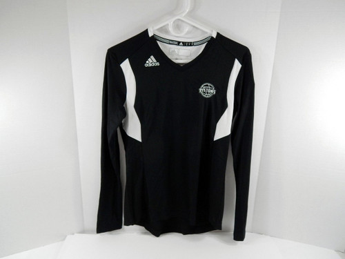 2013-14 Womens Detroit Pistons Black Long Sleeve Shirt Utility Adidas NWT S 65S