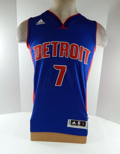 2016 Men Detroit Pistons Stanley Johnson #7 Swingman Blue Jersey Adidas NWT S 71