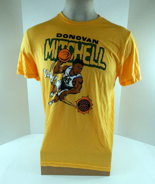 2021-22 Mens Utah Jazz Donovan Mitchell  #45 Authentic Yellow Clarkson  Slam Homage NWT L  714650S