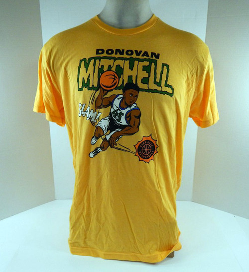 2021-22 Mens Utah Jazz Donovan Mitchell  #45 Authentic Yellow Clarkson  Slam Homage NWT XL  714651S