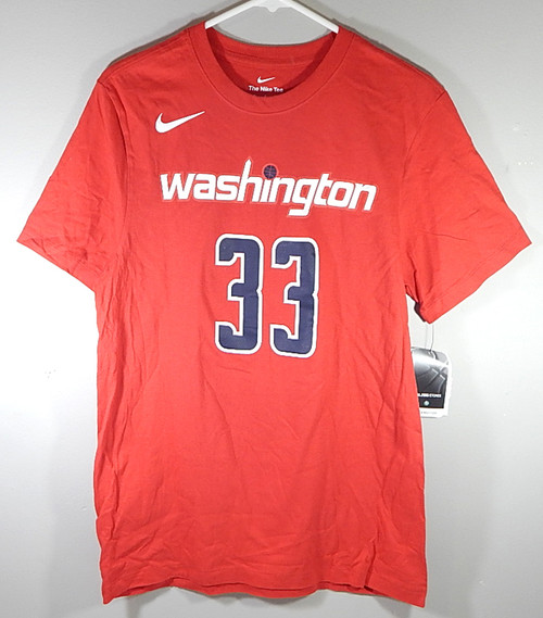 Kyle Kuzma #33 Washington Wizards The Nike Tee T-Shirt Shirt Red New Medium