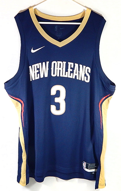 CJ McCollum #3 New Orleans Pelicans Nike Swingman Icon Edition Jersey Navy XL 52
