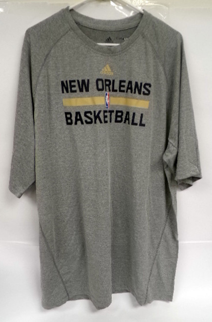 New Orleans Pelicans Team Issued Gray Short Sleeve  Shirt Size XLT Style 2