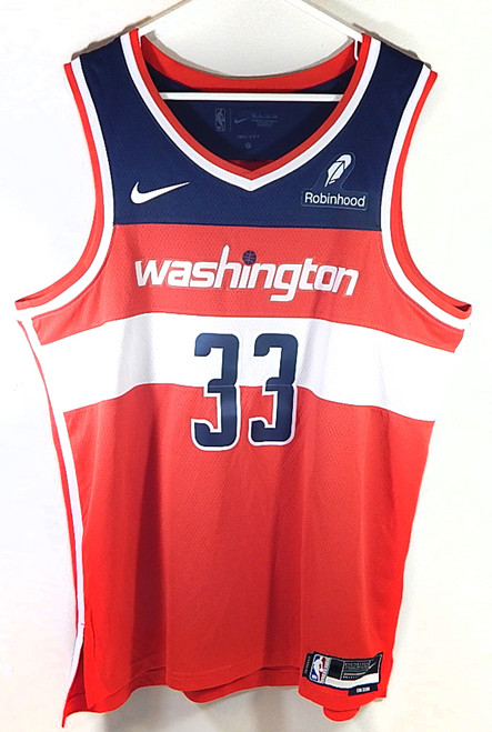 Kyle Kuzma #33 Washington Wizards Nike Swingman Icon Robinhood Jersey Red 44 M