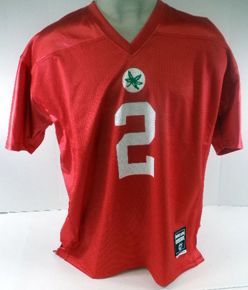 Ohio State Buckeyes Caleb Downs #2  Autographed  Red Football Jersey Size XXL