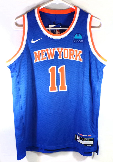 Jalen Brunson #11 New York Knicks Nike Swingman Icon Sphere Jersey Blue Youth XL