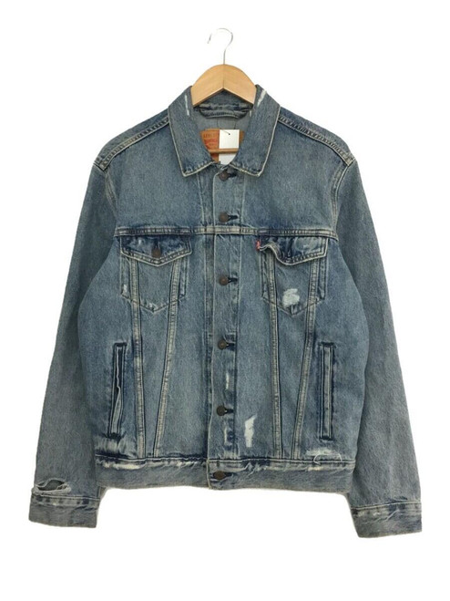 Levi's Trucker Denim Jean Jacket Distressed Blue Adult Medium New 723340583