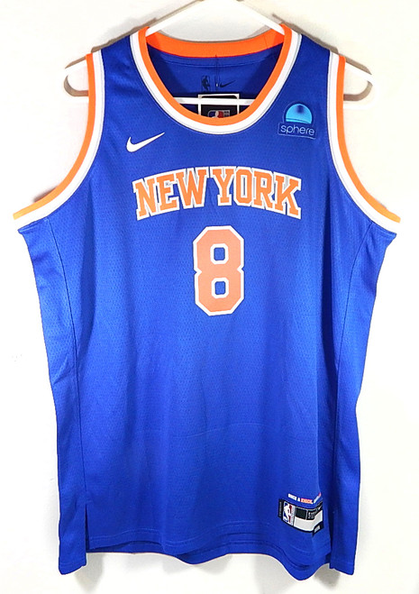 OG Anunoby #8 New York Knicks Nike Swingman Icon Sphere Jersey Blue Youth XL