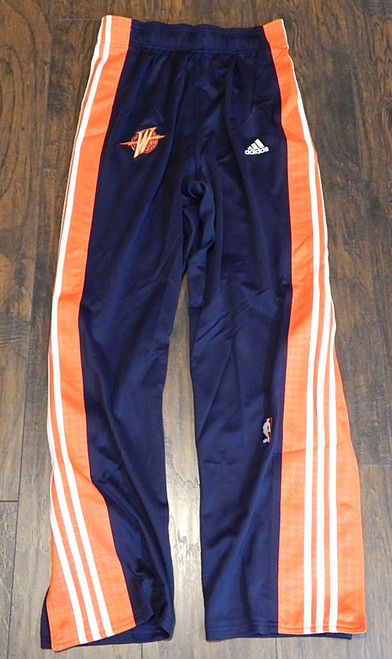 Golden State Warriors Adidas NBA Team Issued Warm Up Pants Navy Blue Large Tall