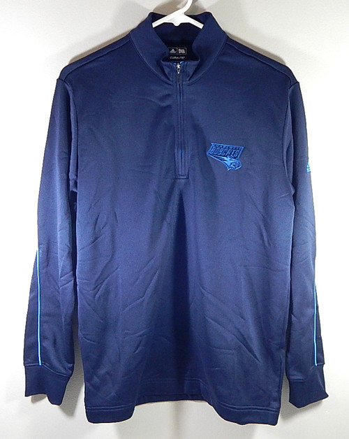 Charlotte Bobcats Adidas Team Issued 1/4 Zip Warm Up Shirt Navy Blue New XLT