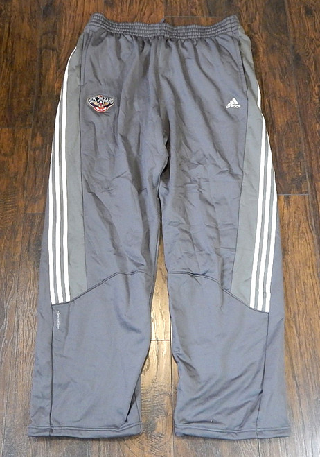 New Orleans Pelicans Adidas Climawarm Team Issued Sweatpants Gray Large