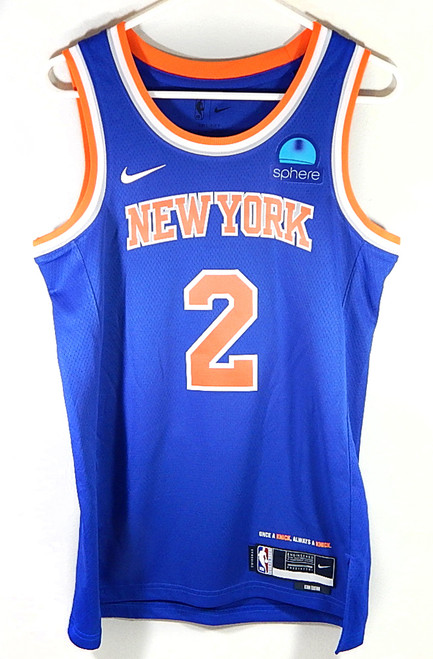 Miles McBride #2 New York Knicks Nike Swingman Icon Ed. Sphere Jersey Blue 52 XL