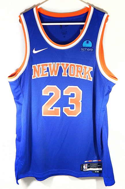 Mitchell Robinson #23 New York Knicks Nike Swingman Icon Sphere Jersey Blue 56