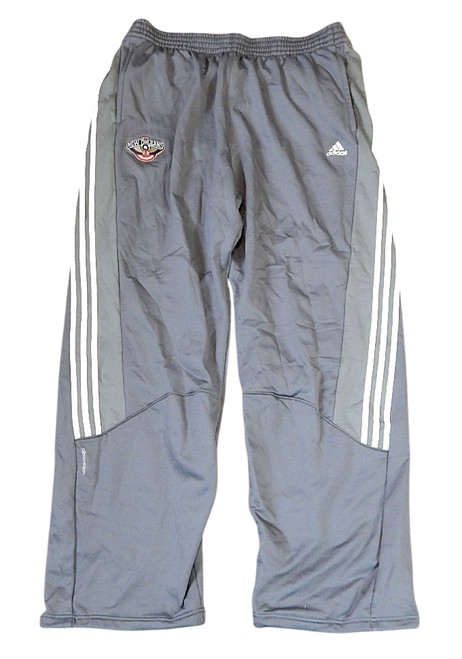 New Orleans Pelicans Adidas Climawarm Team Issued Sweatpants Gray 4XL +2"