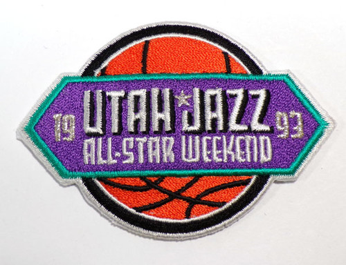 Vintage 1993 Utah Jazz All-Star Weekend Embroiderd Commemorative Patch 2" x 3"