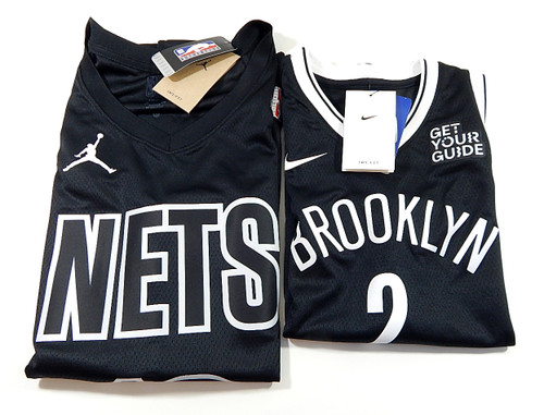 Lot of (2) Brooklyn Nets Jerseys Nike Jordan Simmons #10 Johnson #2 New 48 M