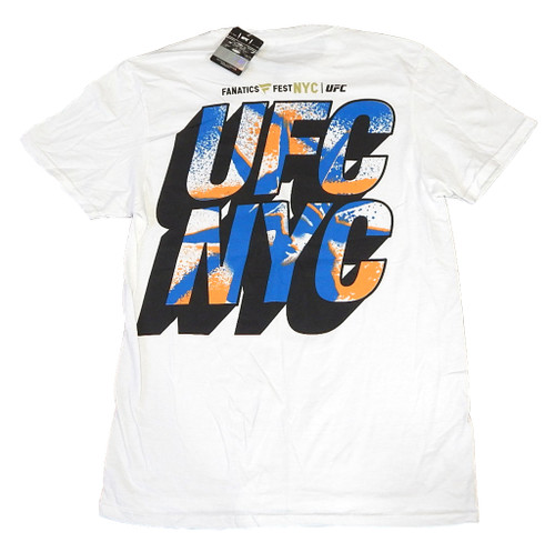 UFC Fanatics Fest 2025 FFNYC Graphic Tee Exclusive NYC T-Shirt White Adult L