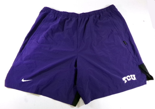 New TCU Texas Christian University Horned Frogs Team Issue Purple Shorts 4XL 177
