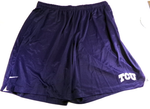 New TCU Texas Christian University Horned Frogs Team Issued Purple Shorts  4XLT