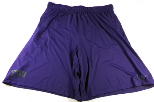New TCU Texas Christian University Horned Frogs Team Issued Purple Shorts 4XL