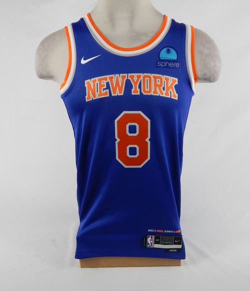Mens New York Knicks OG Anunoby #8 Swingman Blue Jersey Icon Nike NWT S 714473S