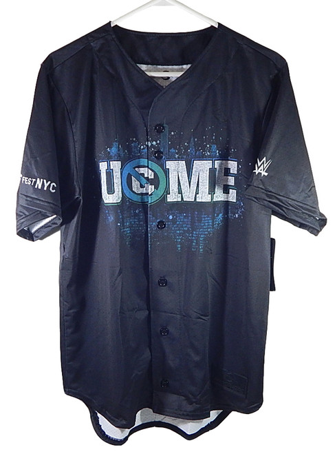 John Cena WWE Fanatics Fest 2025 Exclusive UCME U Can't See Me Baseball Jersey M