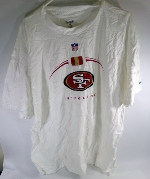 Lot of (3) Different San Francisco 49ers White Shirts Size 2XL+