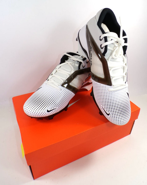 Nike Alpha Menace 4 Pro TB P TCI Issued White/Blk Football Cleats Size 11.5 NIB
