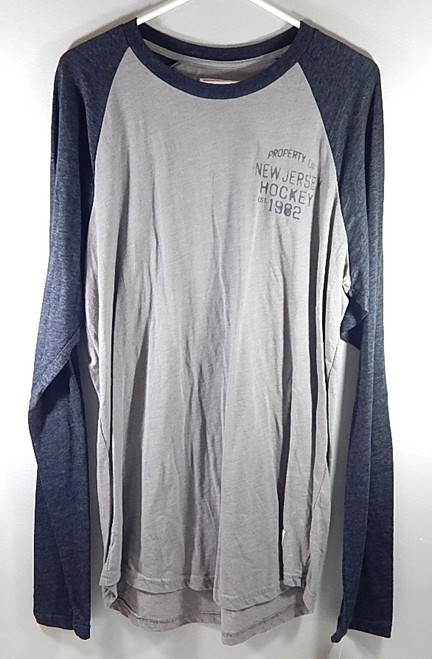 New Jersey Devils Property of Est. 1982 Sportique LS Raglan Shirt Heather XXL