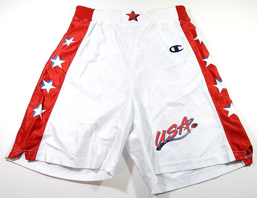 1990's Team USA Basketball Champion Brand Team Issued Basketball Shorts 36 +1"