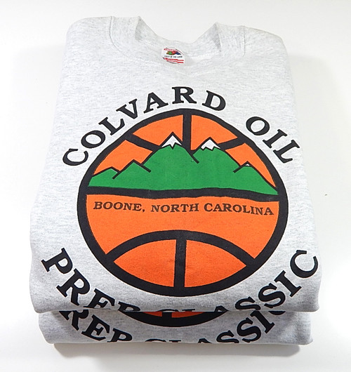 Lot of (2) Colvard Oil Prep Classic Boone NC Vintage Basketball Sweatshirts L