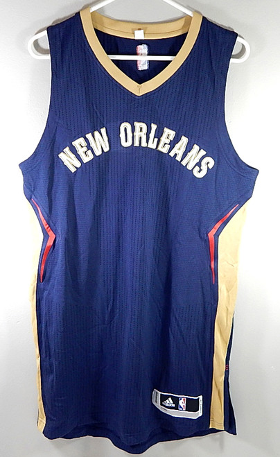 New Orleans Pelicans Adidas Team Issued Practice Basketball Jersey Blue 6XL +4"