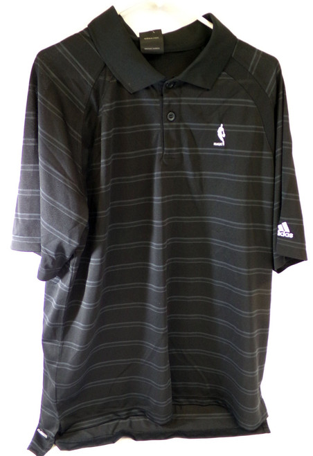 Orlando Magic Black & Gray Striped Adidas Golf Shirt Size 2XL 900118