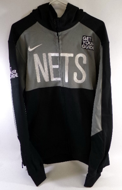 2024-25 Brooklyn Nets Day'Ron Sharpe #20 Game Used Black Warm Up Jacket & Pants