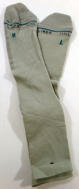 1-Pair NBA Team Issued Gray Liner Socks Crew XXL New