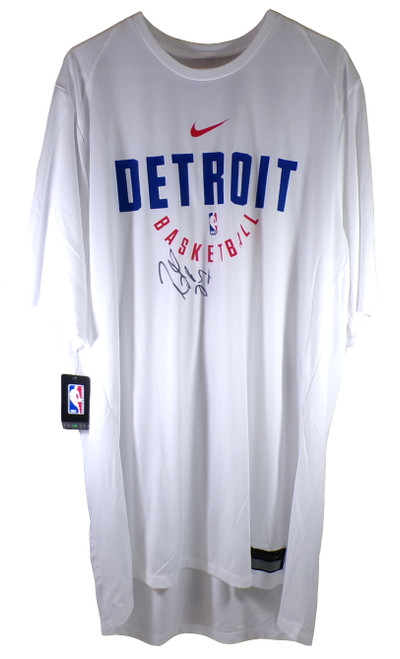 Reggie Jackson Signed Detroit Pistons Basketball Nike Shirt Auto Autograph