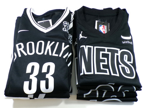 Lot of (8) Brooklyn Nets Jerseys Nike Jordan Claxton Watanabe Bridges Simmons