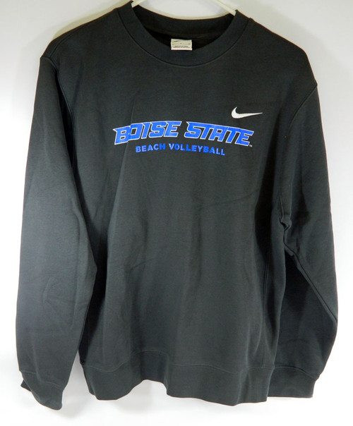 Boise State Broncos Team Issued Charcoal Crew Neck Sweat Shirt Size S