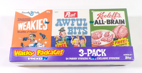 2010 Topps Wacky Packages Stickers Series 7 Parody 3-Pack Cereal Box Weakies